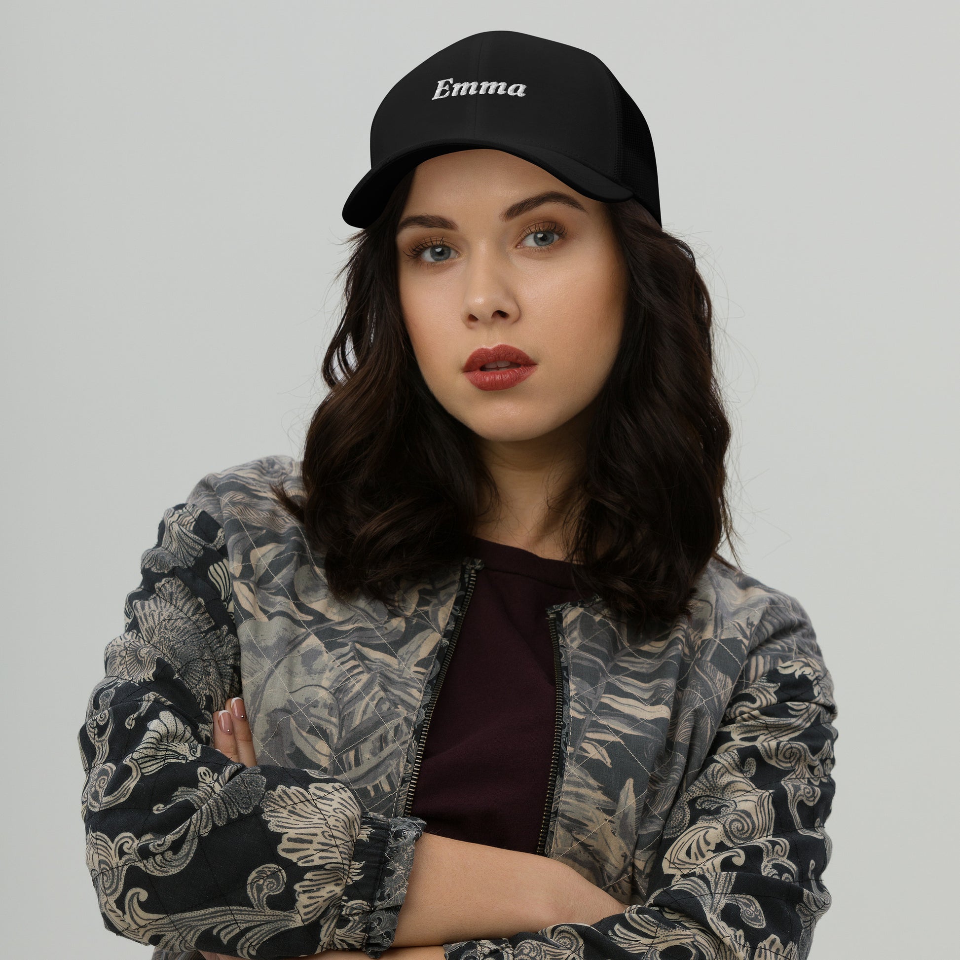 retro-trucker-hat-black-front-6998587483fab - TriLuxora