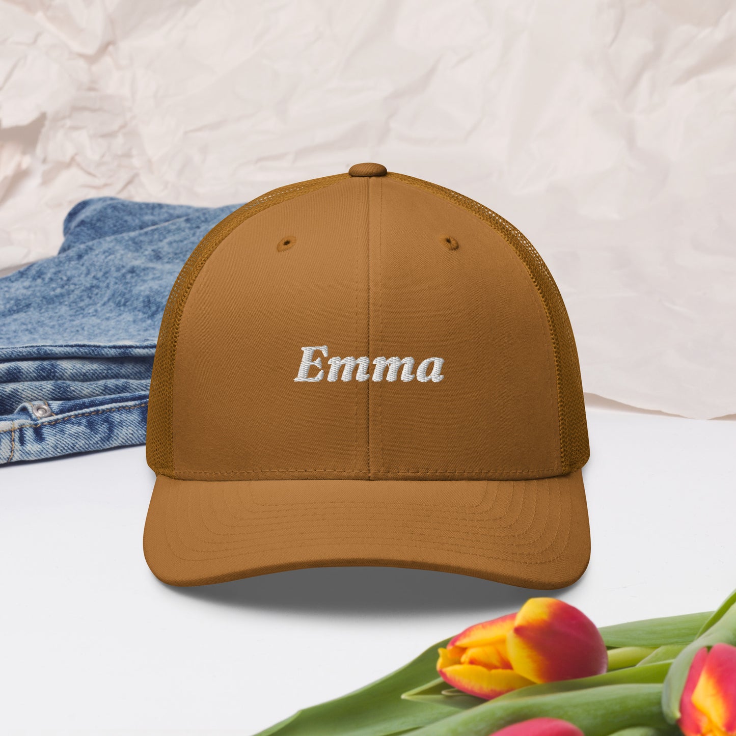 retro-trucker-hat-caramel-front-2-699858748904c - TriLuxora