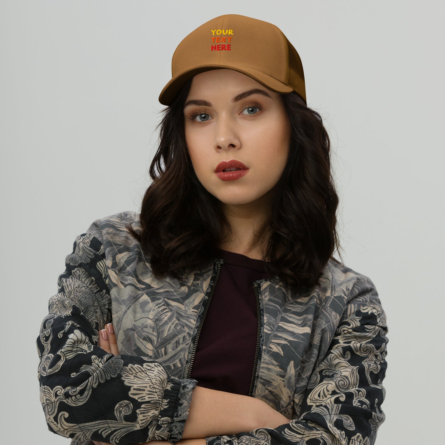 retro-trucker-hat-caramel-front-699858df4f9ed - TriLuxora