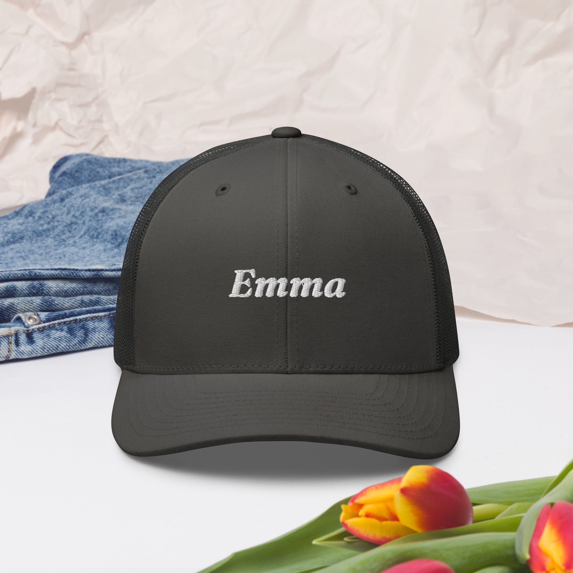 retro-trucker-hat-charcoal-front-2-6998587488f4c - TriLuxora