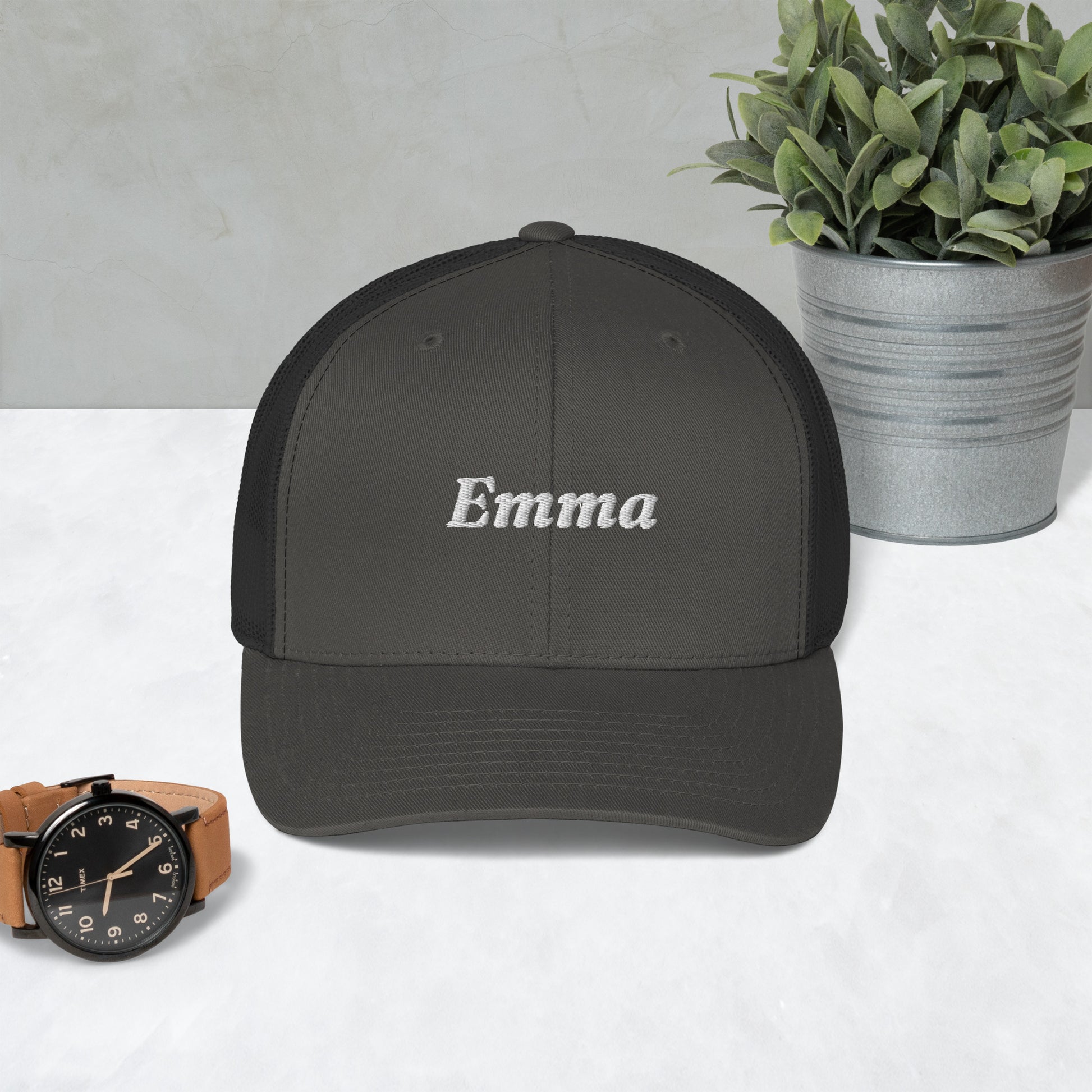 retro-trucker-hat-charcoal-front-69985874831c6 - TriLuxora