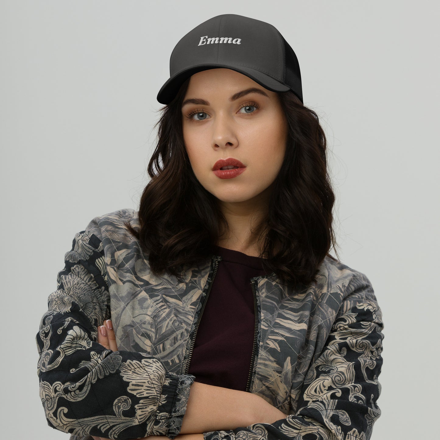 retro-trucker-hat-charcoal-front-69985874840d8 - TriLuxora