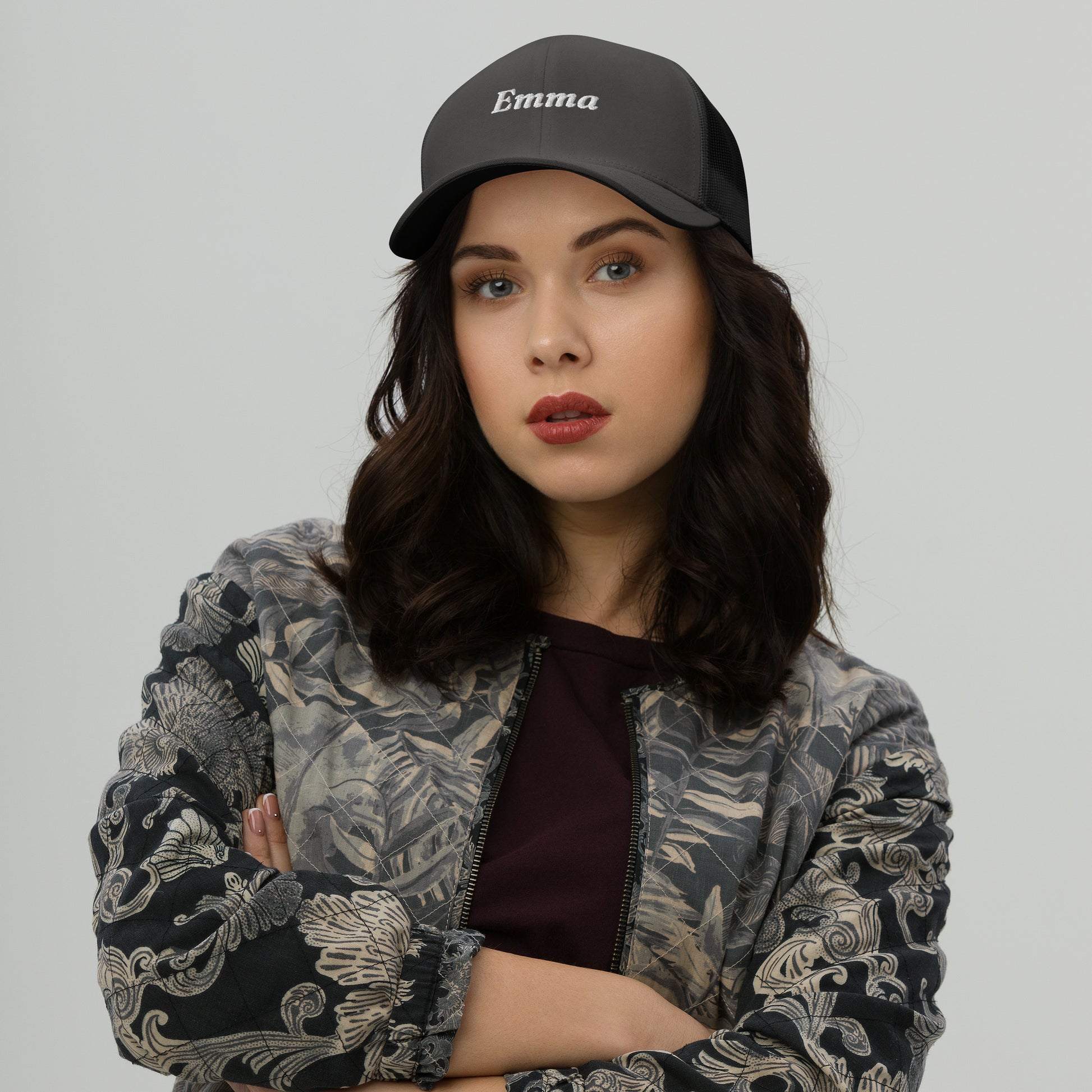 retro-trucker-hat-charcoal-front-69985874840d8 - TriLuxora