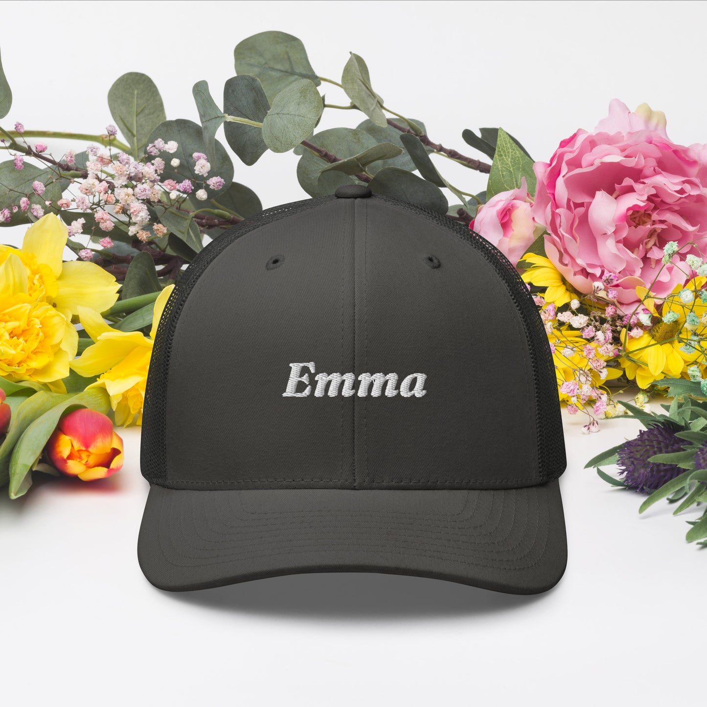 retro-trucker-hat-charcoal-front-6998587487f4a - TriLuxora
