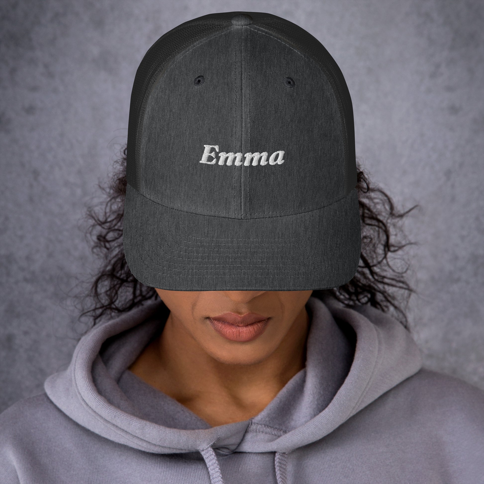 retro-trucker-hat-dark-heather-gray-front-6998587480469 - TriLuxora