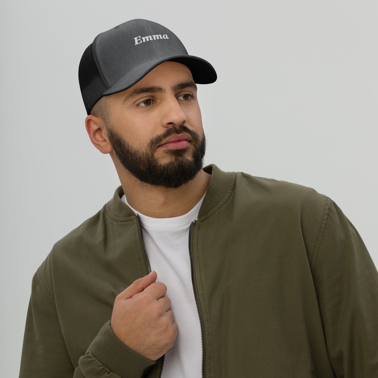 retro-trucker-hat-dark-heather-gray-front-6998587485051 - TriLuxora