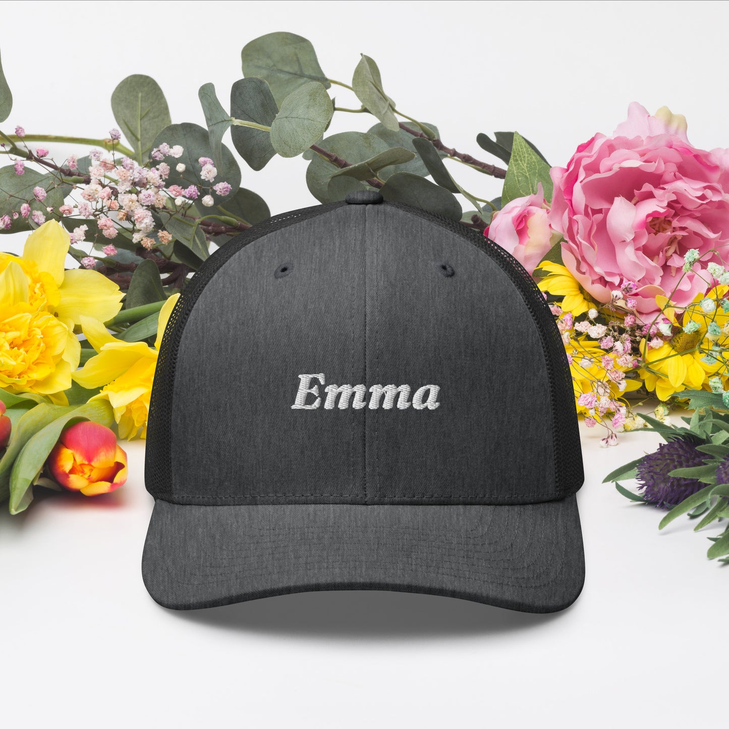 retro-trucker-hat-dark-heather-gray-front-6998587487f9c - TriLuxora