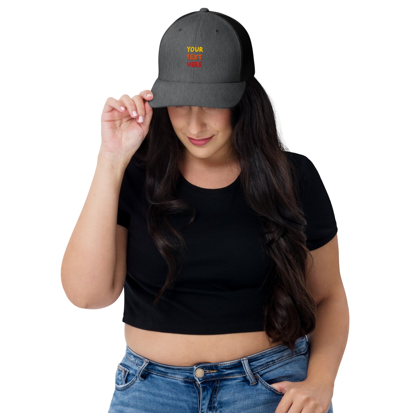 retro-trucker-hat-dark-heather-gray-front-699858df52884 - TriLuxora