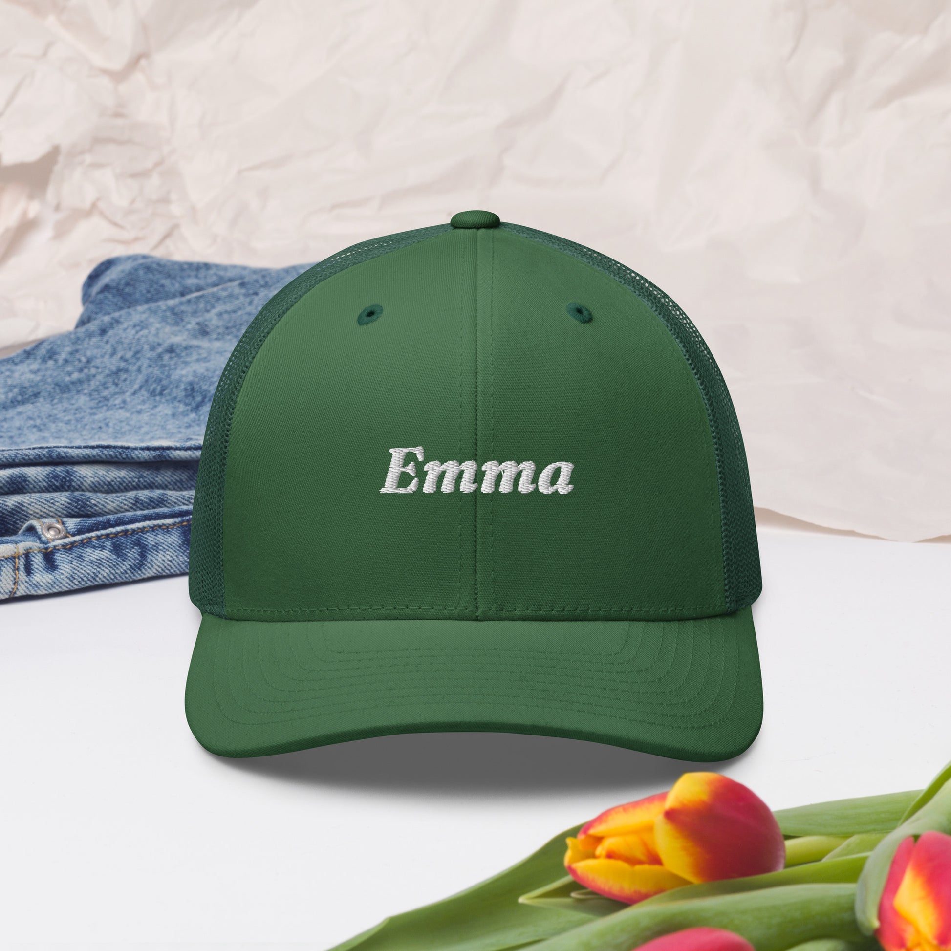 retro-trucker-hat-evergreen-front-2-6998587488ffb - TriLuxora