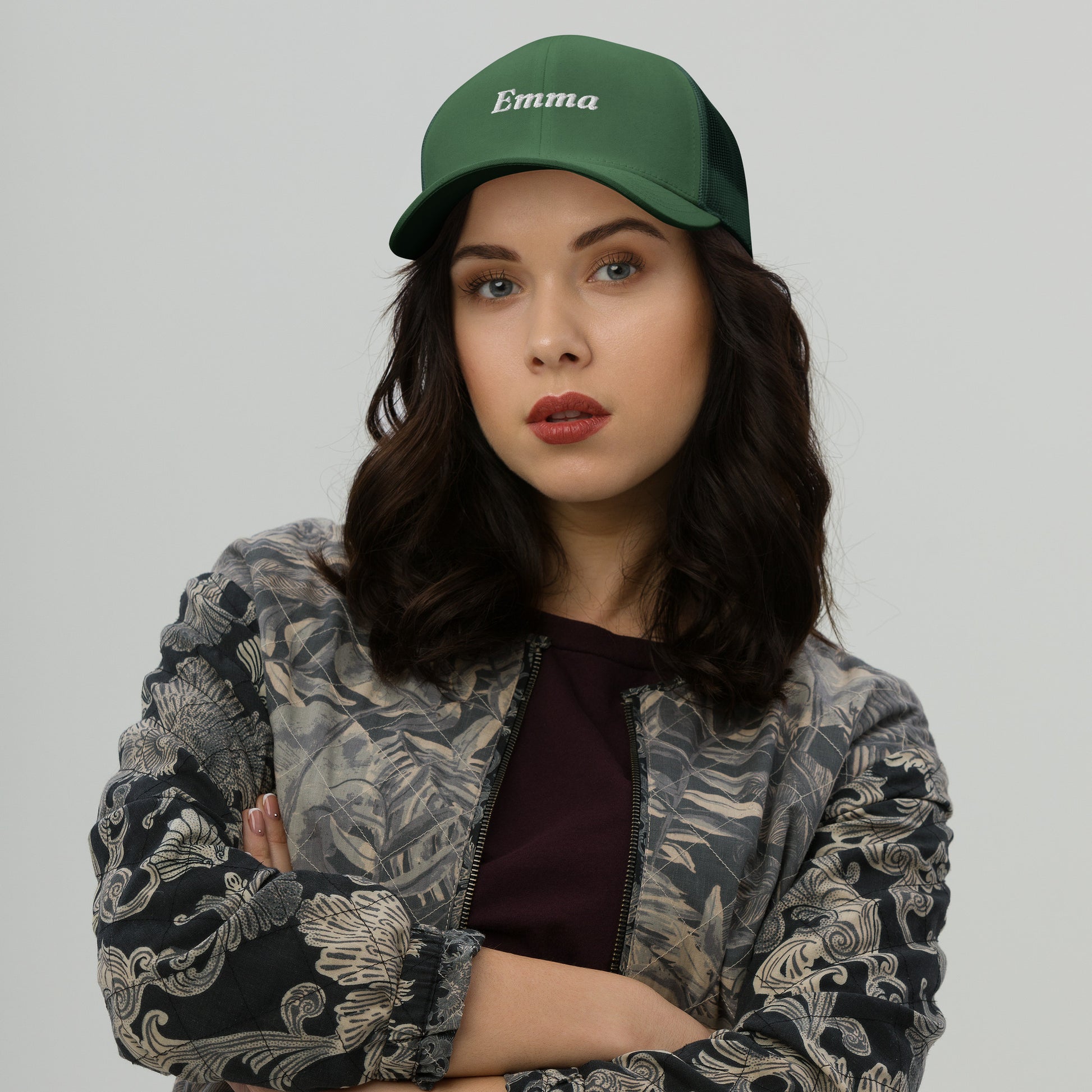 retro-trucker-hat-evergreen-front-699858748418d - TriLuxora