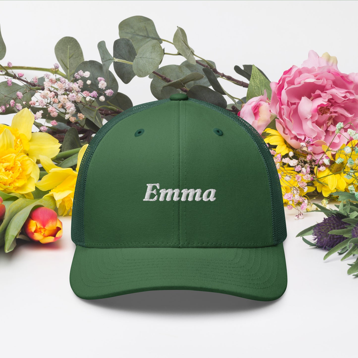 retro-trucker-hat-evergreen-front-6998587487ff8 - TriLuxora