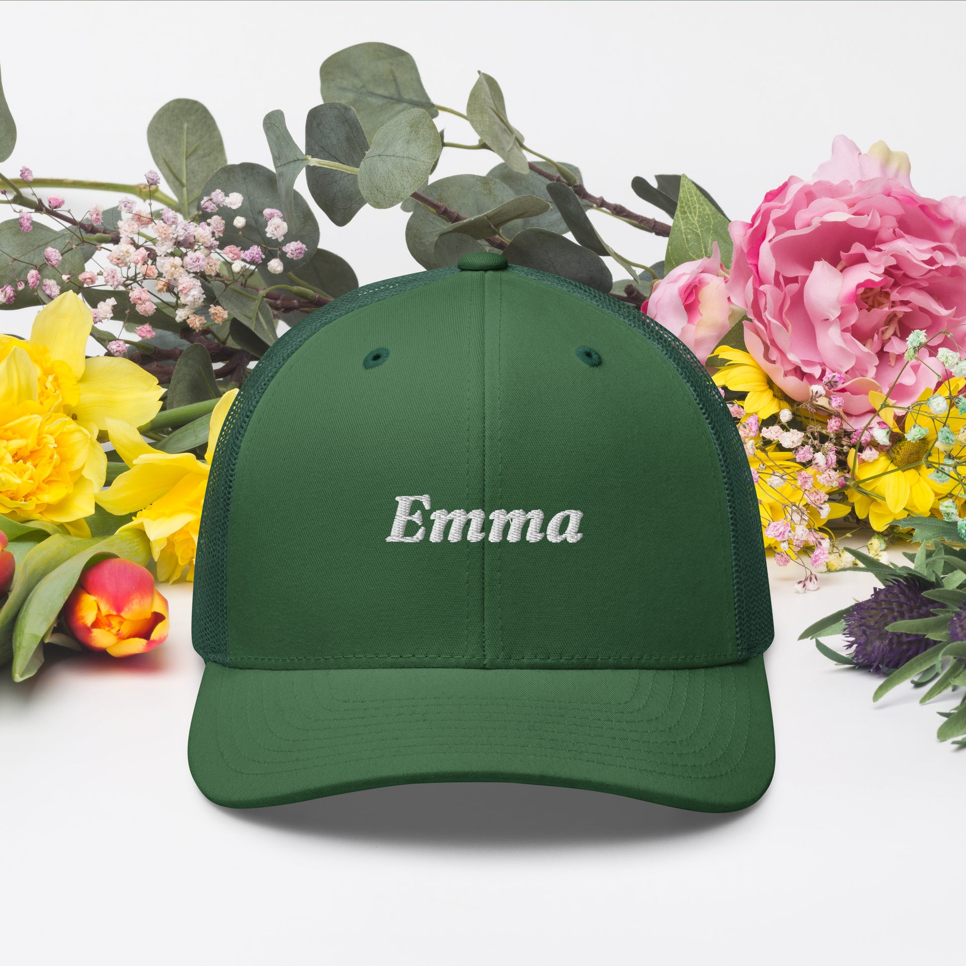 retro-trucker-hat-evergreen-front-6998587487ff8 - TriLuxora