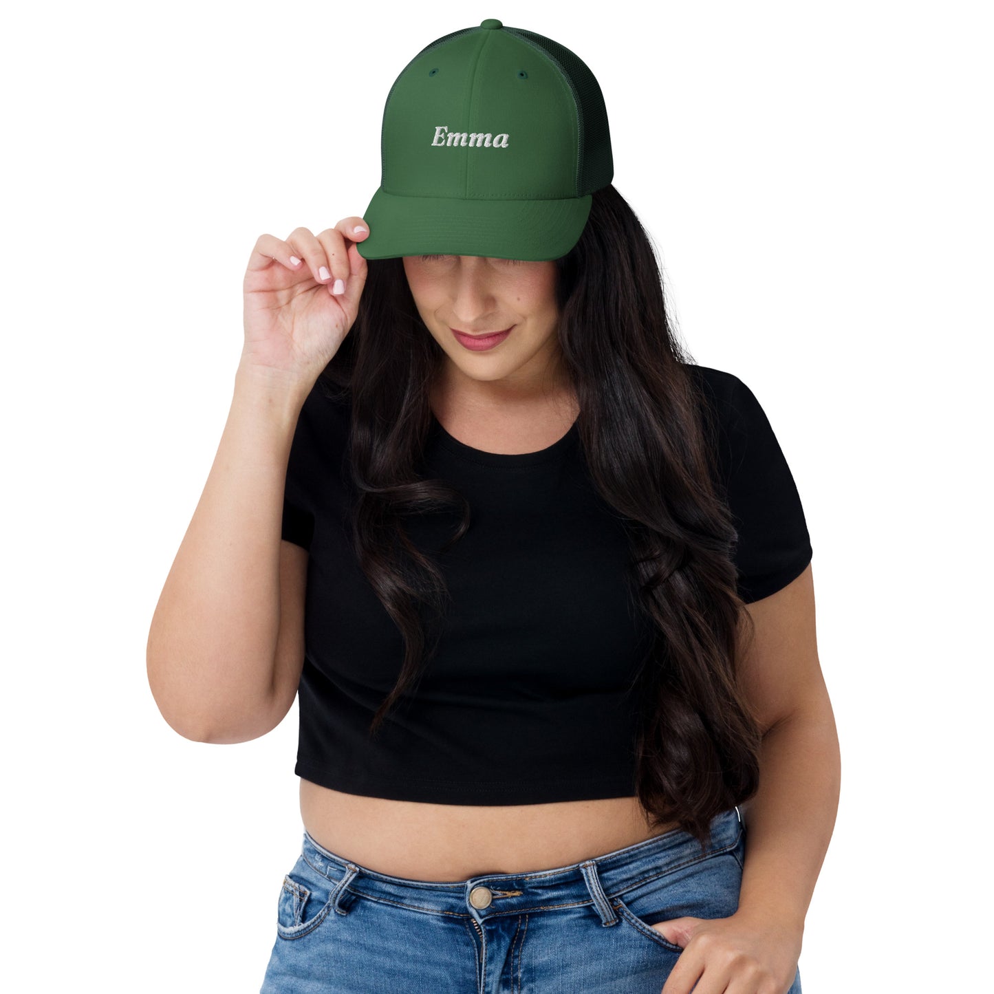 retro-trucker-hat-evergreen-front-6998587489f22 - TriLuxora