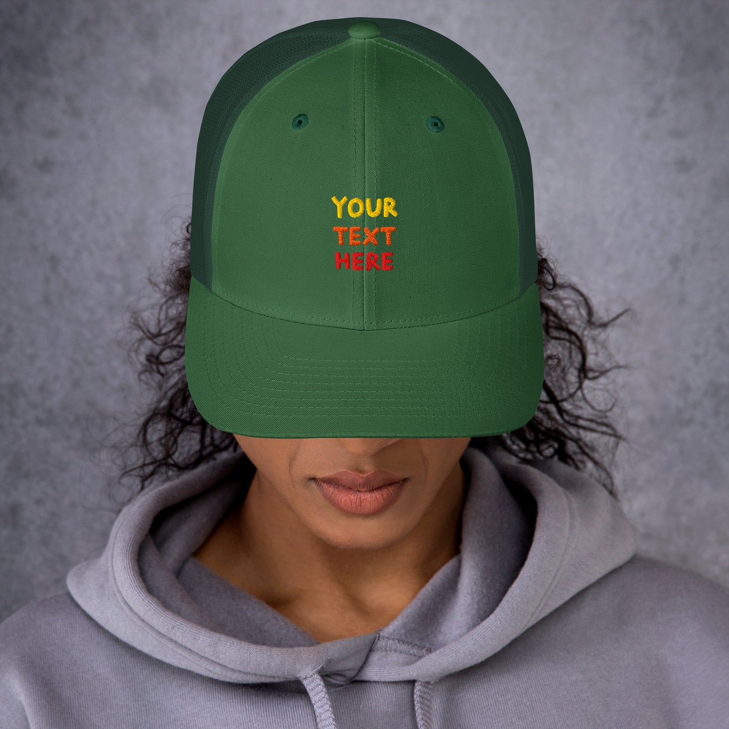 retro-trucker-hat-evergreen-front-699858df4d485 - TriLuxora