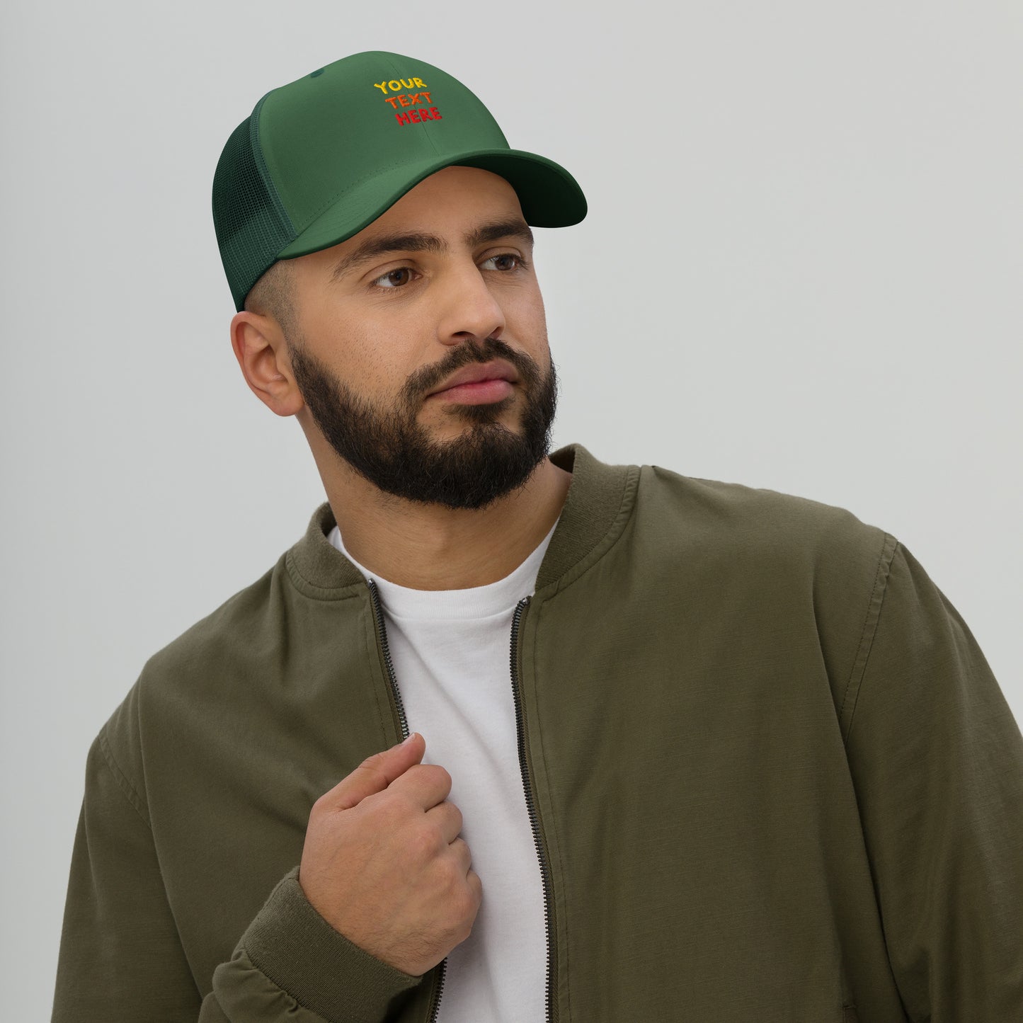 retro-trucker-hat-evergreen-front-699858df50568 - TriLuxora