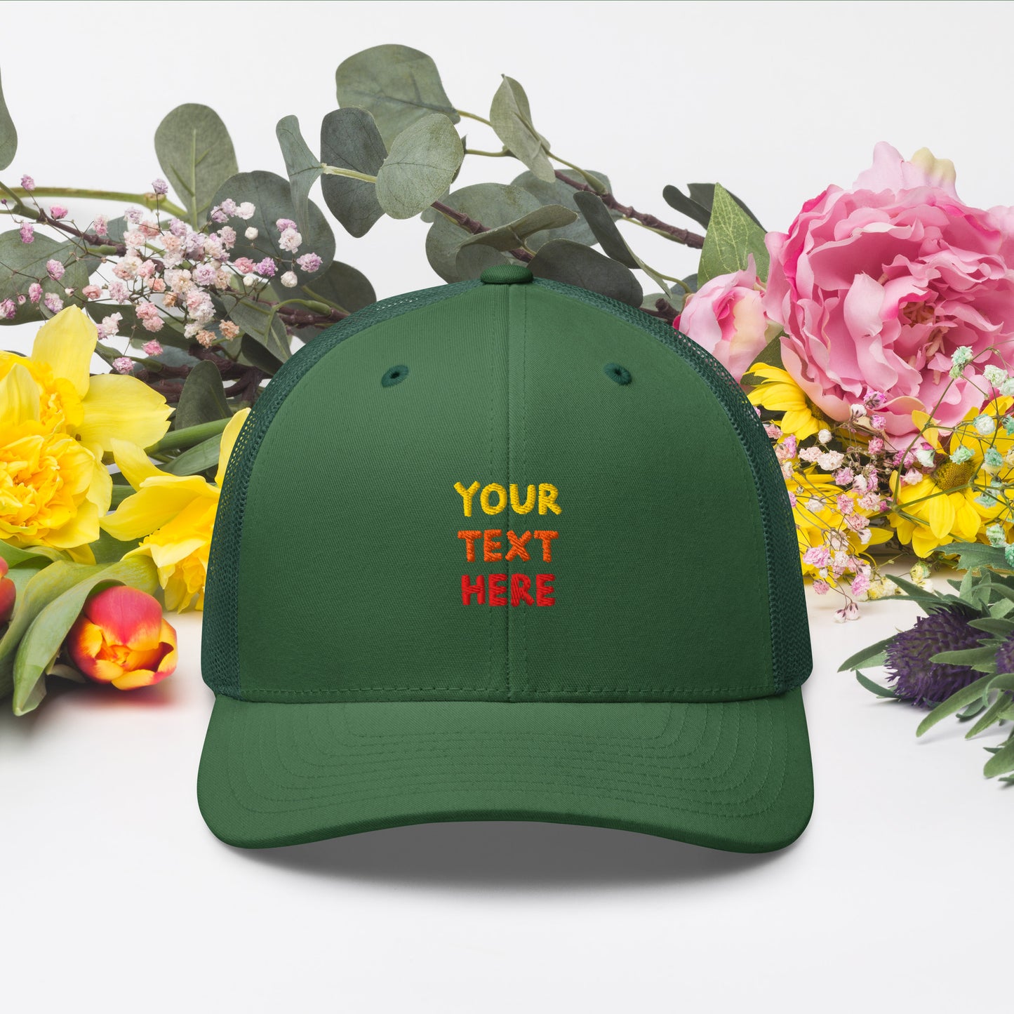 retro-trucker-hat-evergreen-front-699858df510c1 - TriLuxora