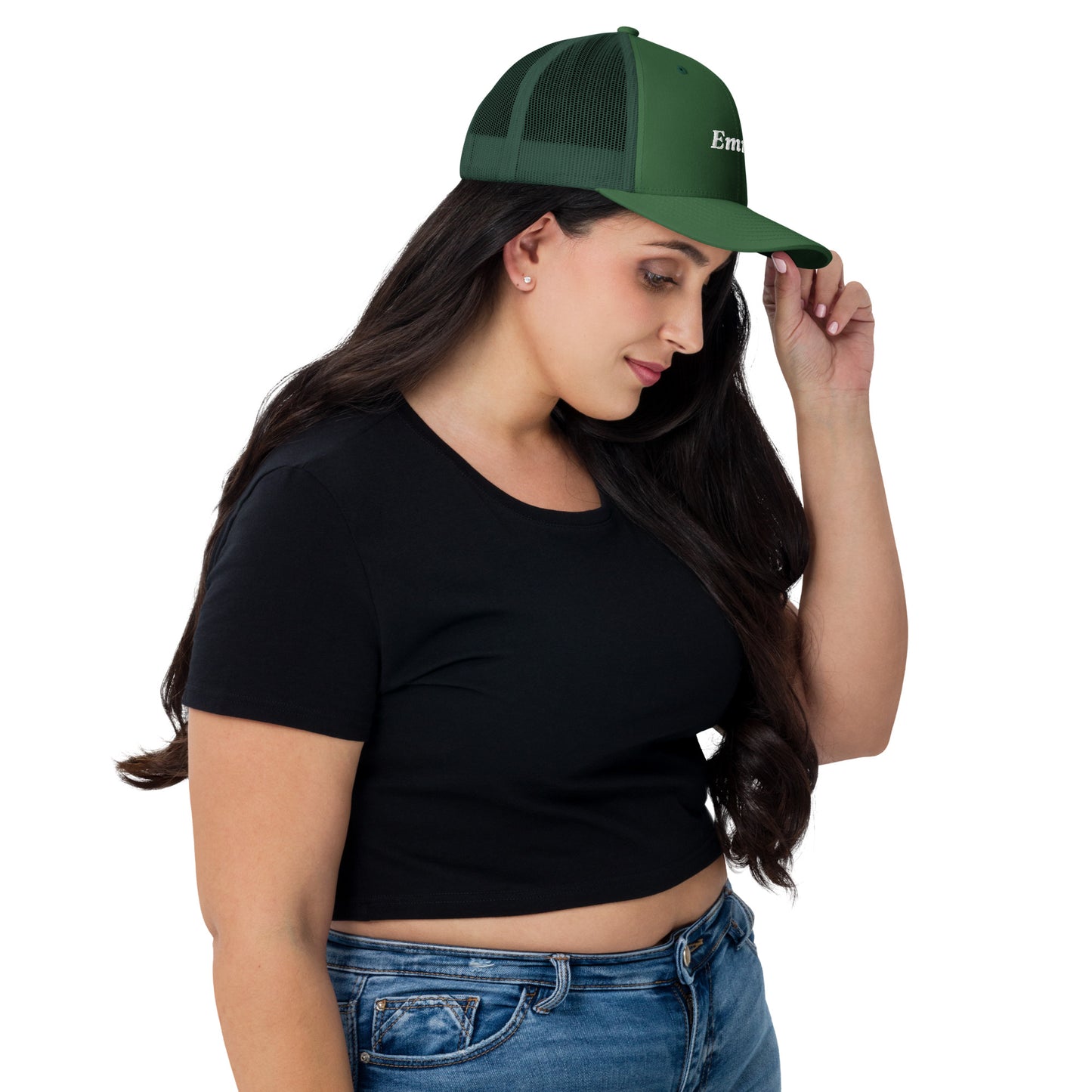retro-trucker-hat-evergreen-right-699858748ae3e - TriLuxora