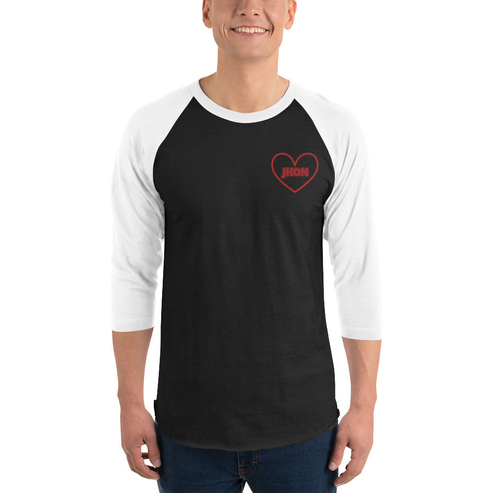 unisex-34-sleeve-raglan-shirt-black-white-front-69994ce5d2c13 - TriLuxora