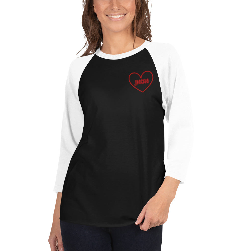 unisex-34-sleeve-raglan-shirt-black-white-front-69994ce5d38f1 - TriLuxora