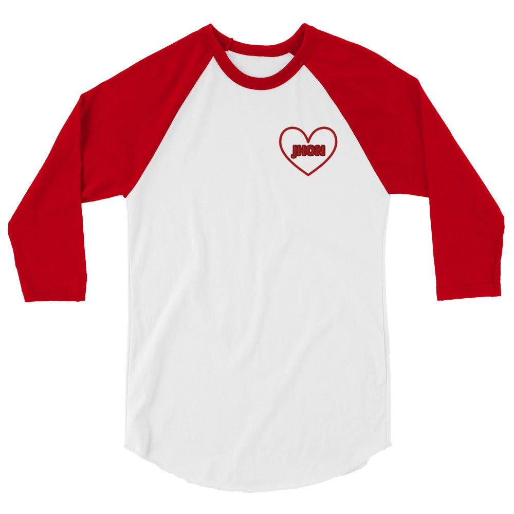 unisex-34-sleeve-raglan-shirt-white-red-front-69994ce5d4032 - TriLuxora