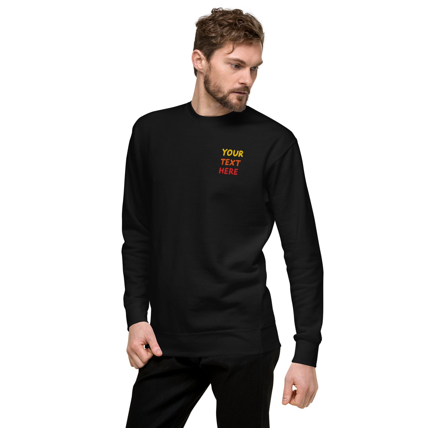 unisex-premium-sweatshirt-black-left-front-69994e62a8794 - TriLuxora