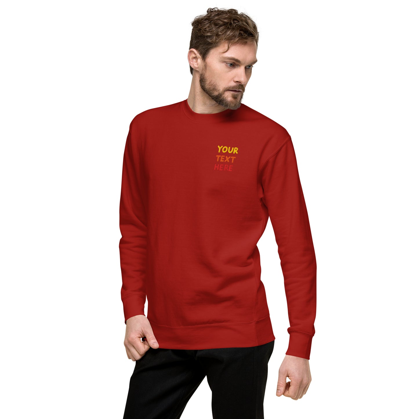 unisex-premium-sweatshirt-cardinal-left-front-69994e62a8890 - TriLuxora