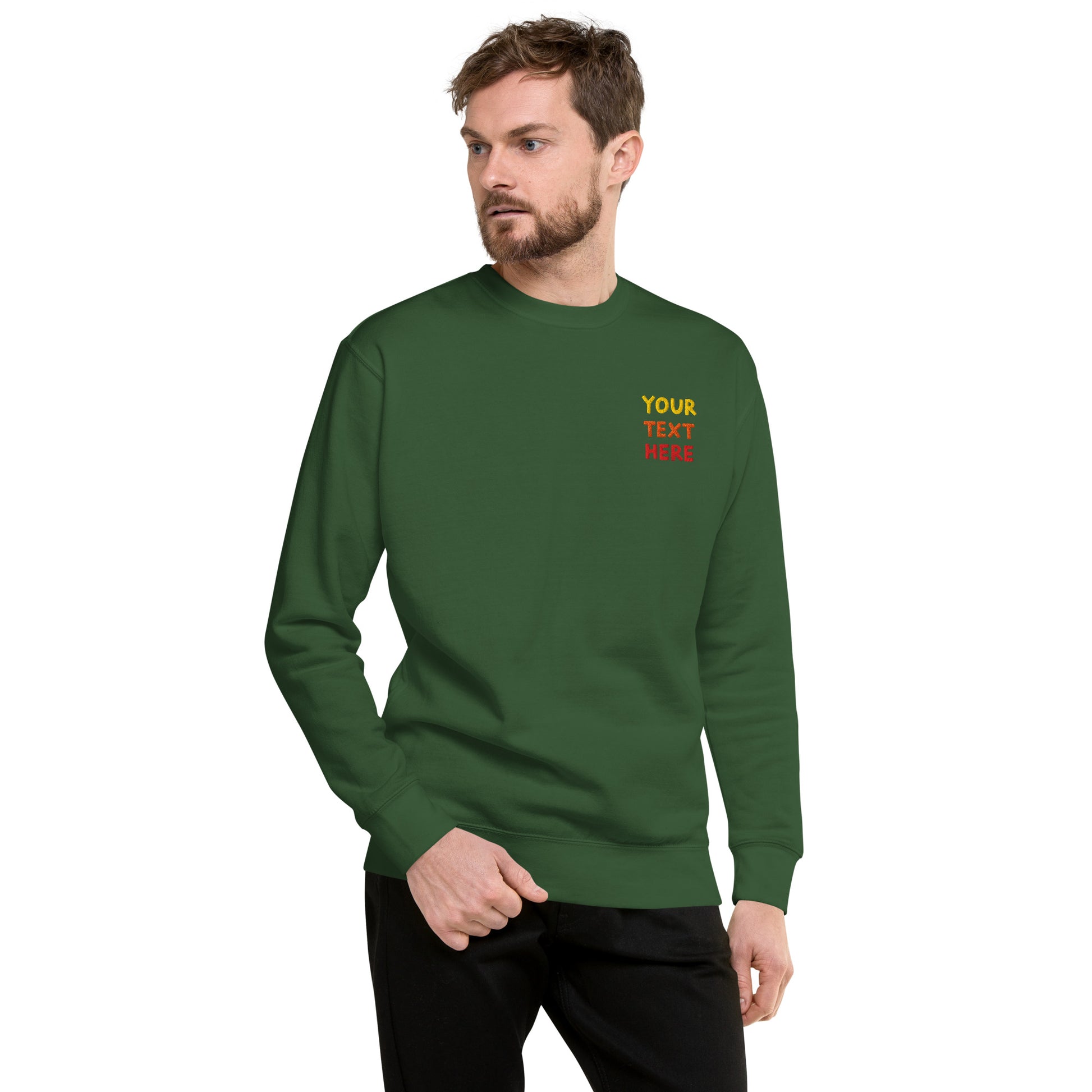 unisex-premium-sweatshirt-forest-green-front-69994e62a66fe - TriLuxora