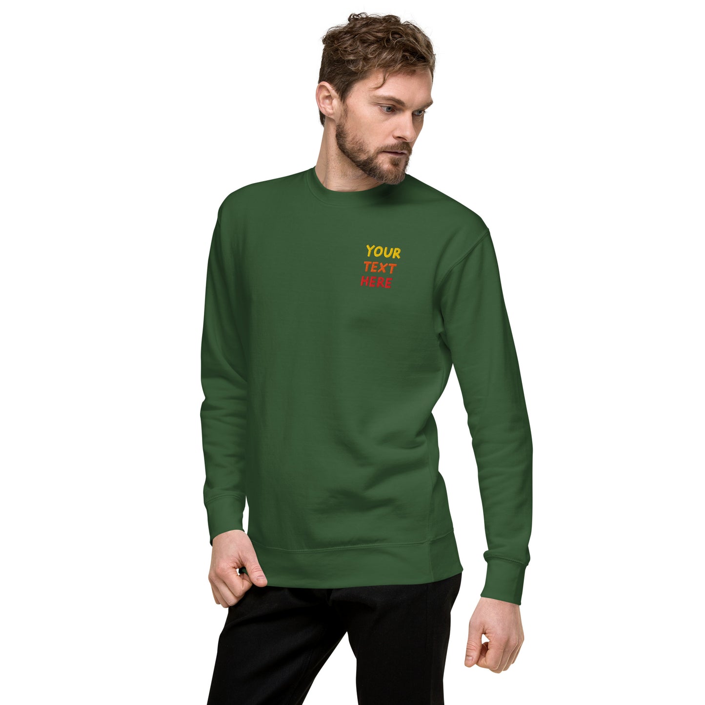 unisex-premium-sweatshirt-forest-green-left-front-69994e62a893e - TriLuxora