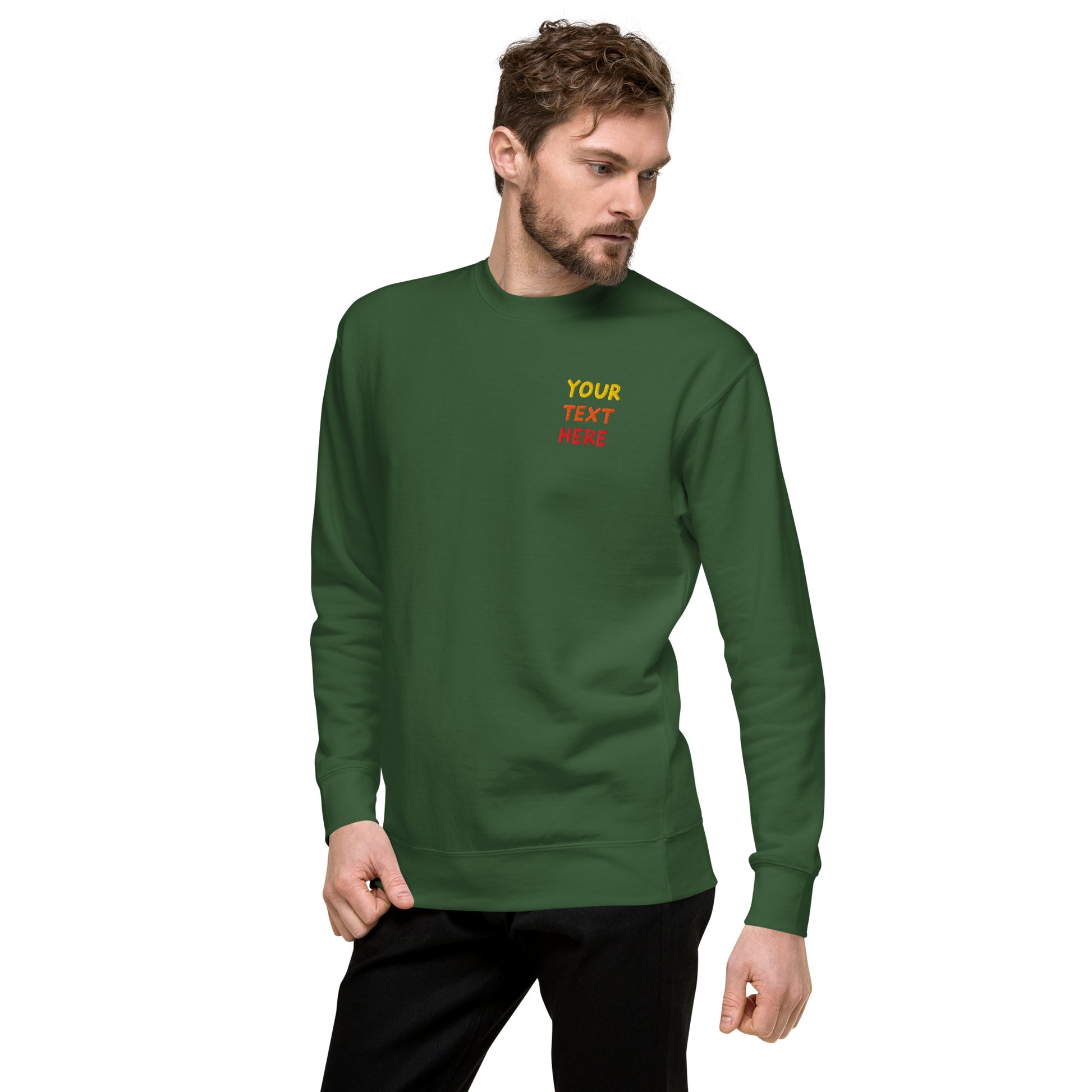 unisex-premium-sweatshirt-forest-green-left-front-69994e62a893e - TriLuxora