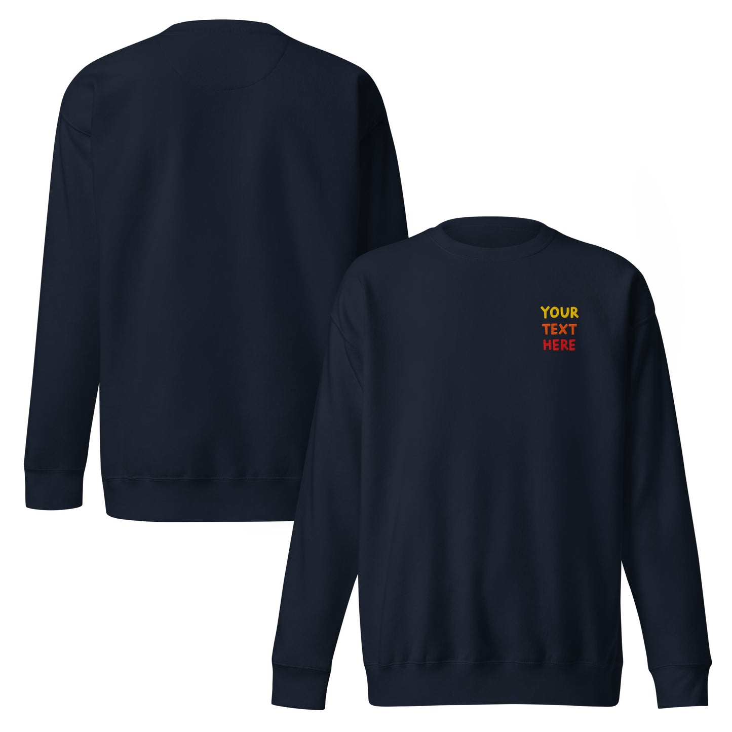 unisex-premium-sweatshirt-navy-blazer-front-and-back-69994e62b0ce4 - TriLuxora